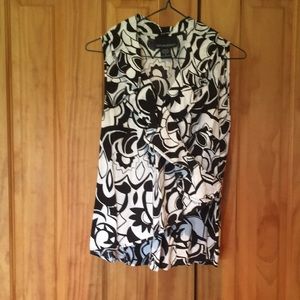 Wrap, layered sleeveless blouse-nice!